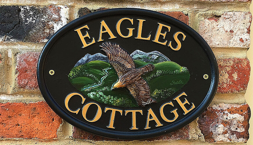 Eagles Cottage Sign